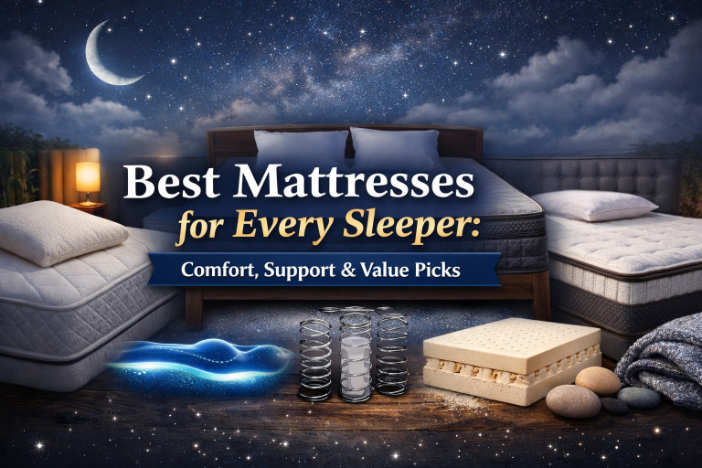Best Mattresses for Every Sleeper: Comfort, Support & Value Picks